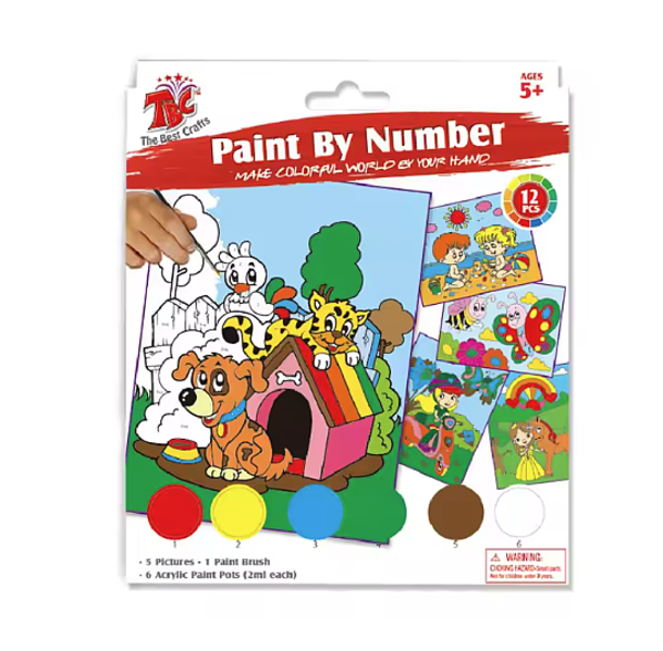 π¨ Colour by Number Painting Set β 5-in-1 Fun Pack