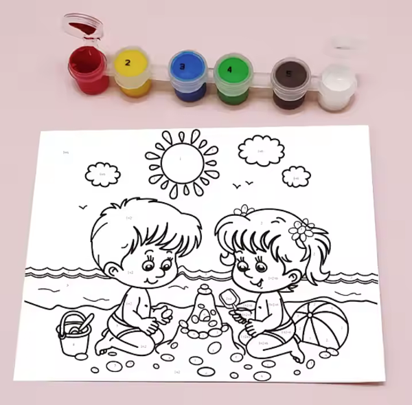 π¨ Colour by Number Painting Set β 5-in-1 Fun Pack