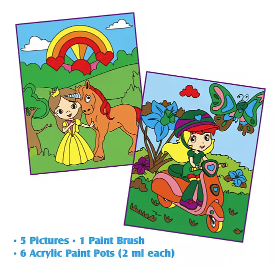 π¨ Colour by Number Painting Set β 5-in-1 Fun Pack