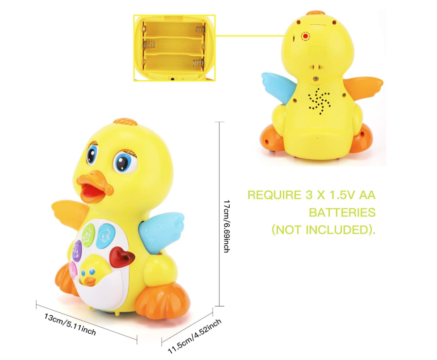 Dancing Duck โ Musical Light-Up Toy (18+ Months)