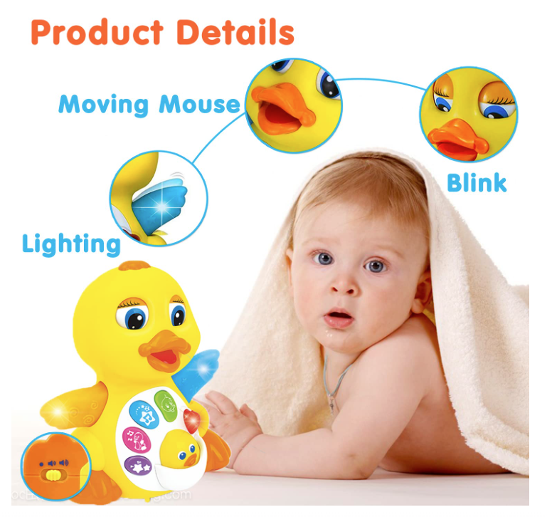 Dancing Duck โ Musical Light-Up Toy (18+ Months)
