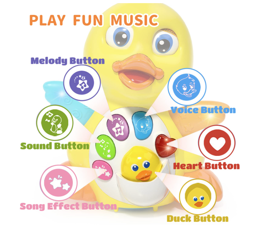 Dancing Duck โ Musical Light-Up Toy (18+ Months)
