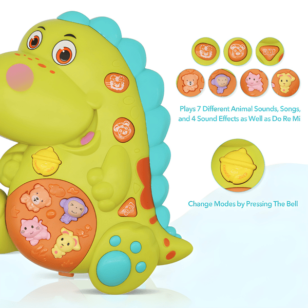Dinosaur Musical Baby Toy | Light-Up Buttons & Sounds for Toddlers