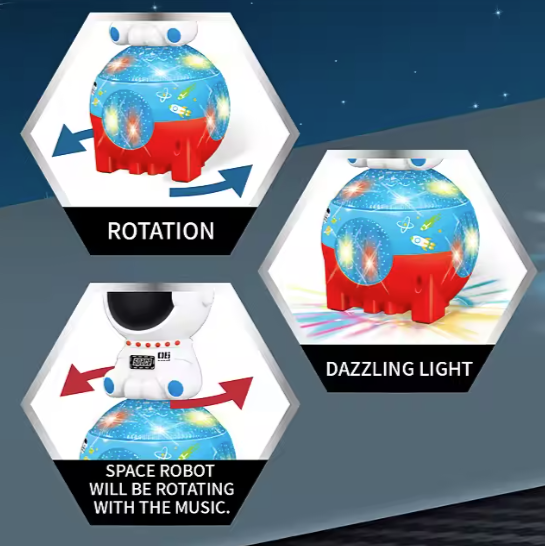 Space Robot β Lights, Music & Robo Moves!