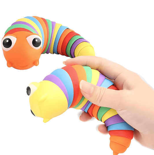 Rainbow Wriggle Slug – 18cm Set of 2🐌🌈