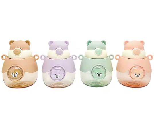 🐻 1L Bear Water Bottle with Strap – Cute & Functional