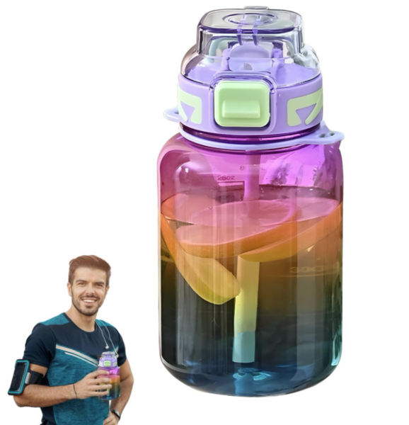 💪 1L Motivational Gym Water Bottle – Hydration with a Purpose