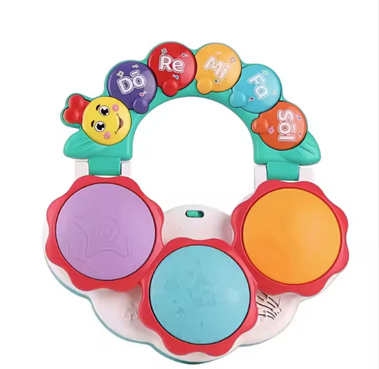 2-in-1 Baby Musical Piano & Drum Toy – Lights, Sounds & Learning Fun!
