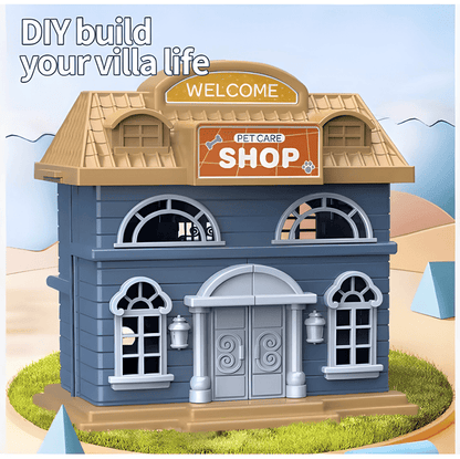 Playhouse Villa Petcare 2-in-1 Pet Care Shop 🐶🏪🐱