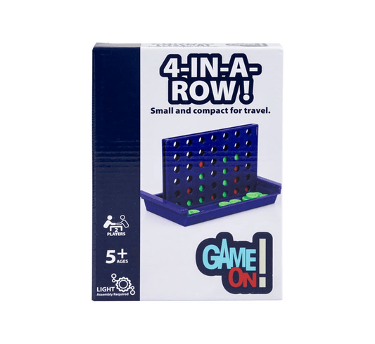 🟡 Mini 4-in-a-Row Game – Classic Strategy in Travel Size! 🟡