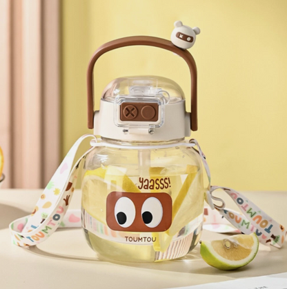 ✨ 500ML Chain Happy Supply Water Bottle