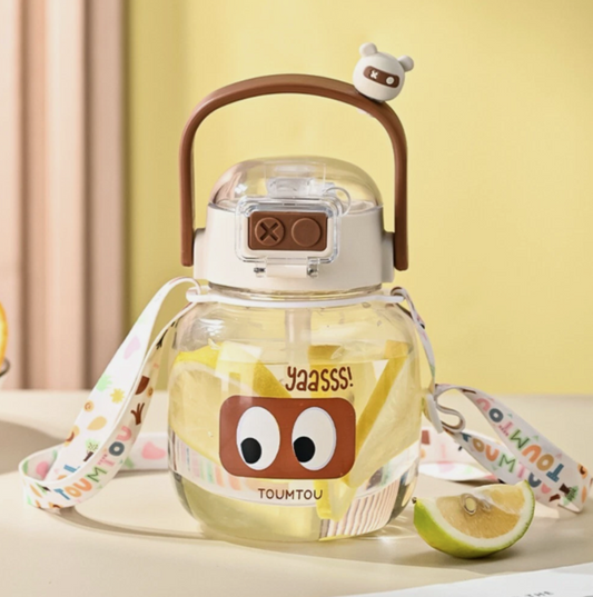 ✨ 500ML Chain Happy Supply Water Bottle