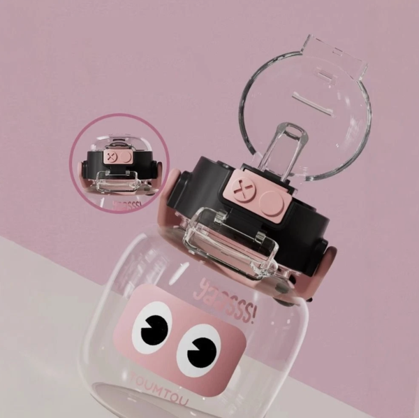 ✨ 500ML Chain Happy Supply Water Bottle