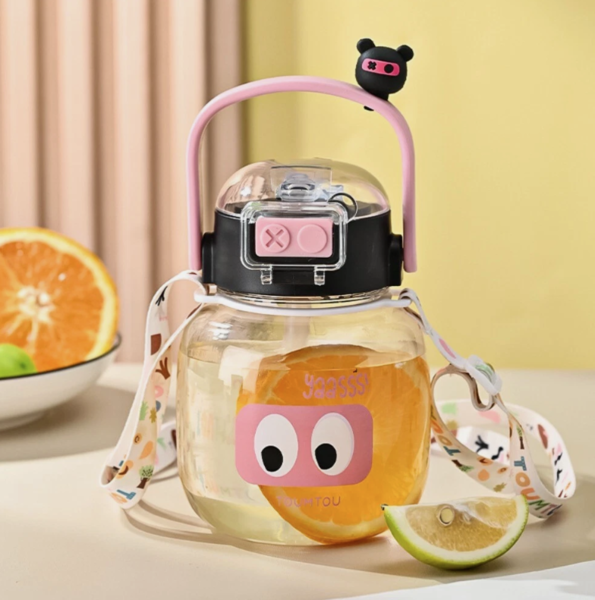 ✨ 500ML Chain Happy Supply Water Bottle
