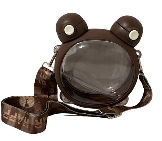 🐻 Bear Water Bottle – 750ml (With Strap)