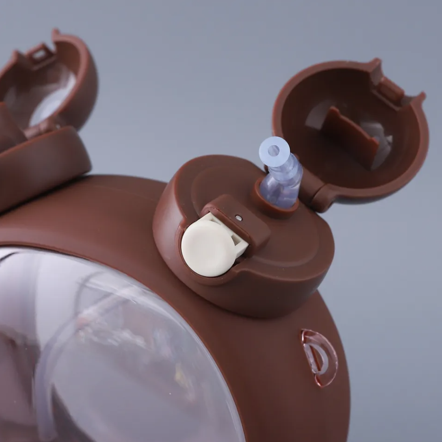 🐻 Bear Water Bottle – 750ml (With Strap)