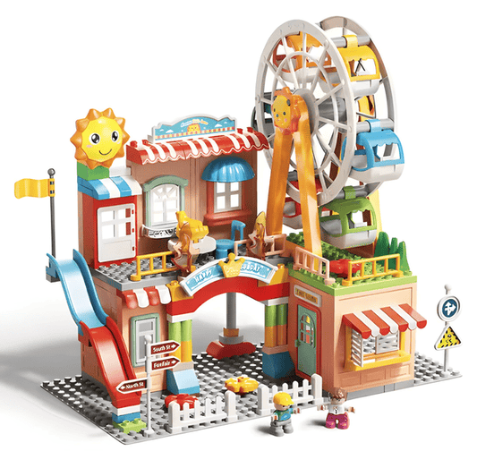 Big Building Blocks – 194pcs Ferris Wheel Park Set 🎡🧱🎢