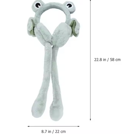 Bug Eyes Plush Earmuffs with Long Arms