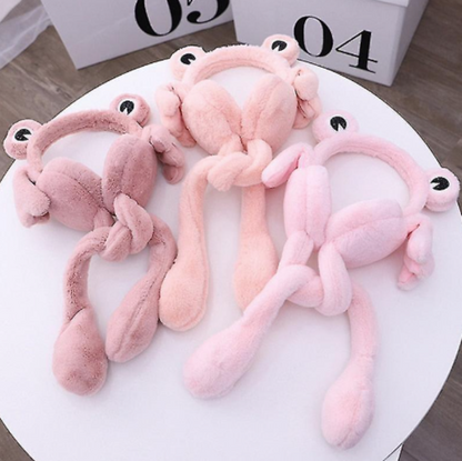 Bug Eyes Plush Earmuffs with Long Arms