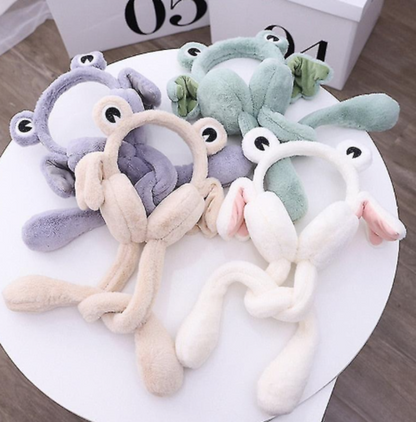 Bug Eyes Plush Earmuffs with Long Arms