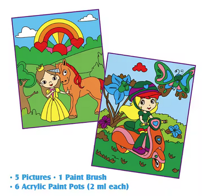 🎨 Colour by Number Painting Set – 5-in-1 Fun Pack