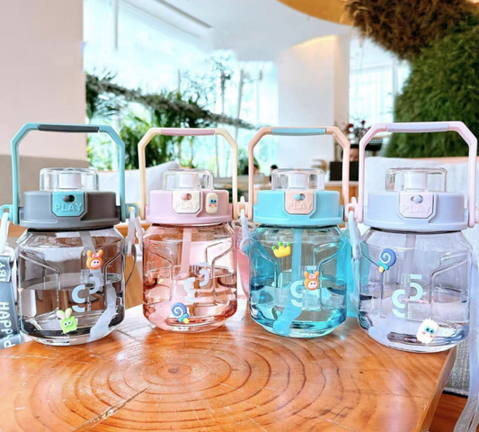 🥤 Creative Sports Straw Bottle – 1100ml