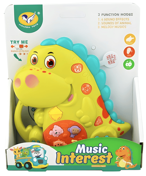 Dinosaur Musical Baby Toy | Light-Up Buttons & Sounds for Toddlers