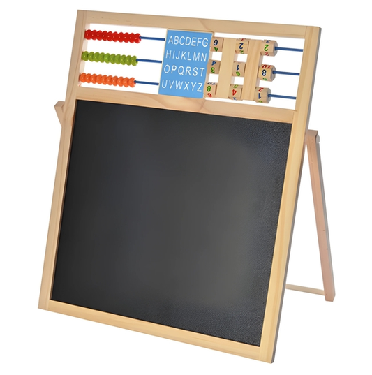 🧲 Double-Sided Magnetic Wooden Writing & Learning Board for Kids