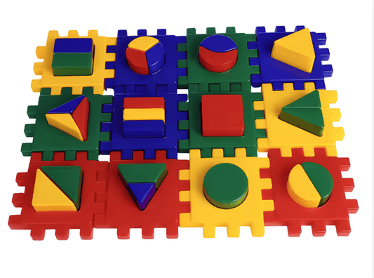 Geometric Building Block Set – Shape Sorting & Stacking Fun!