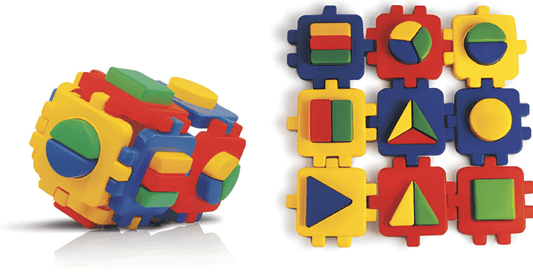 Geometric Building Block Set – Shape Sorting & Stacking Fun!