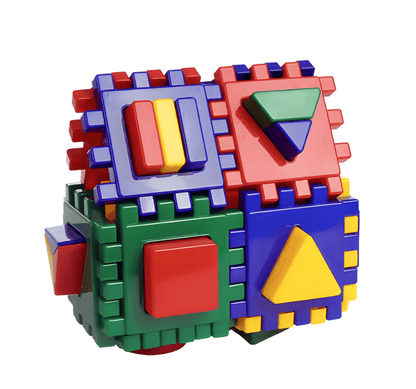 Geometric Building Block Set – Shape Sorting & Stacking Fun!