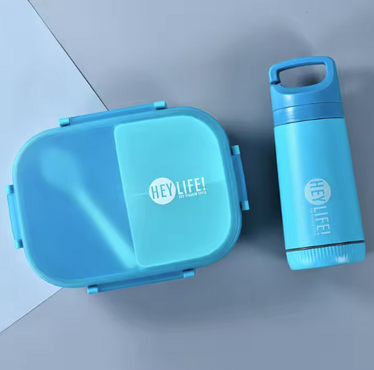 HEY LIFE! 3 Compartment Lunch Box & Water Bottle 🍱💧