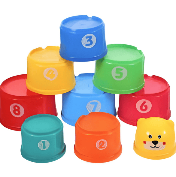 🧱 Kids Stackable Cups Toy Set – Colourful, Educational & Fun
