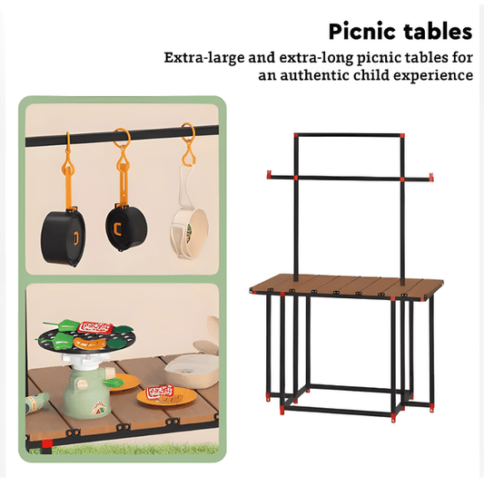 🔵 Koala Adventure Camping Set with Picnic Table – Ages 3+ 🐨🍽️🏕️