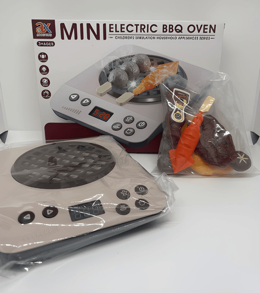 Mini Electric BBQ Oven Playset – 7 Pieces  🍖🔥🍴