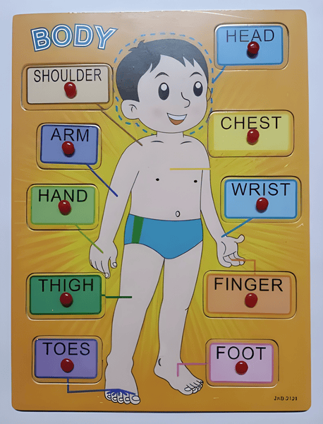 Mixed Puzzles with Pictures – Shapes, Numbers & Alphabets 🧩🎓