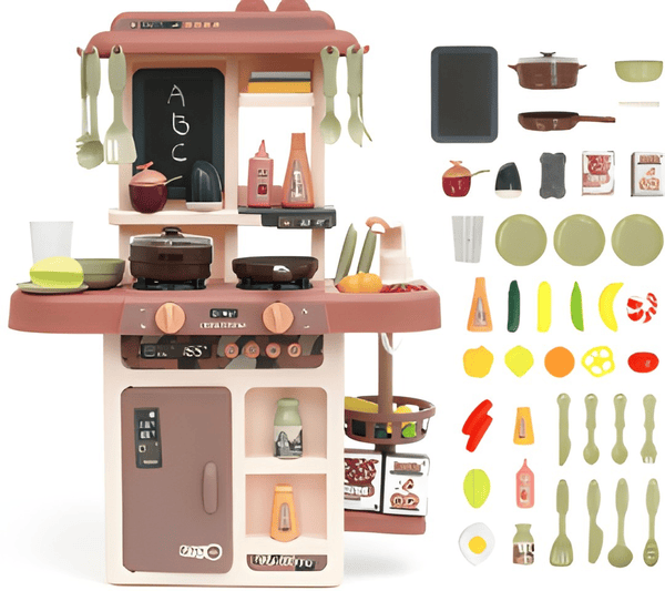 Modern Kitchen Playset – 42 Pieces 👩🏽‍🍳🧁🍽️