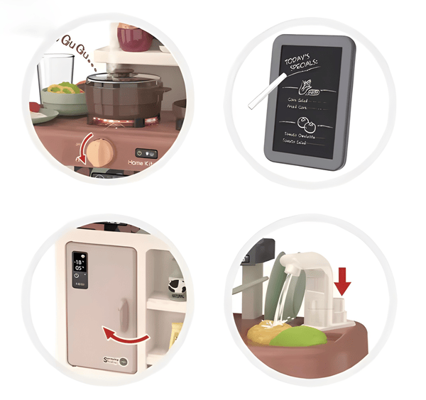 Modern Kitchen Playset – 42 Pieces 👩🏽‍🍳🧁🍽️