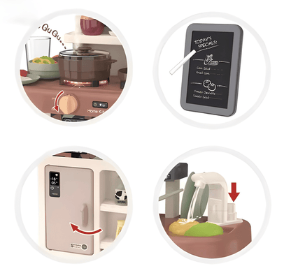 Modern Kitchen Playset – 42 Pieces 👩🏽‍🍳🧁🍽️