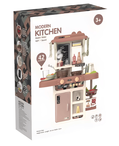 Modern Kitchen Playset – 42 Pieces 👩🏽‍🍳🧁🍽️