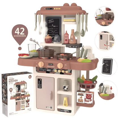 Modern Kitchen Playset – 42 Pieces 👩🏽‍🍳🧁🍽️