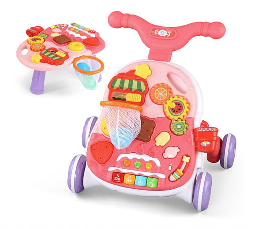 Multi-Functional 4-in-1 Baby Walker & Activity Table 🚶‍♂️🛴🧩