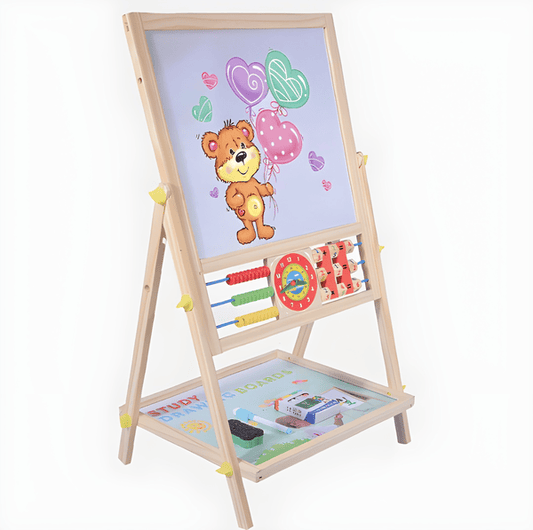 🎨 Multifunctional Double-Sided Wooden Drawing Board
