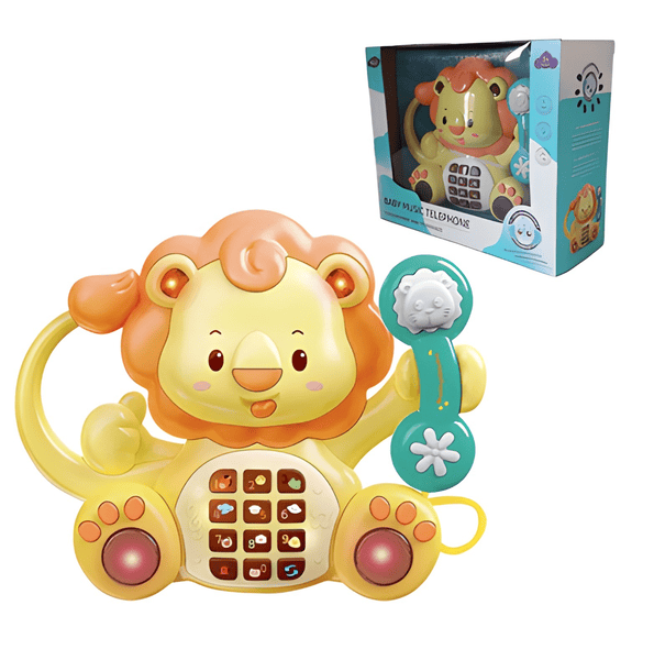 Musical Lion Toy Phone – Baby’s First Tunes & Calls!