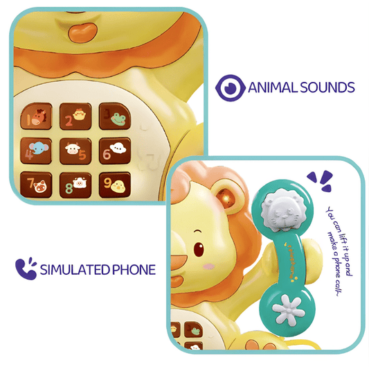 Musical Lion Toy Phone – Baby’s First Tunes & Calls!