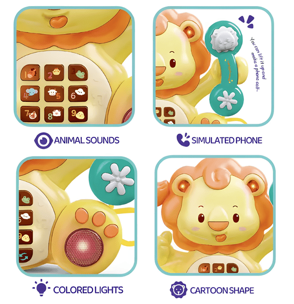 Musical Lion Toy Phone – Baby’s First Tunes & Calls!