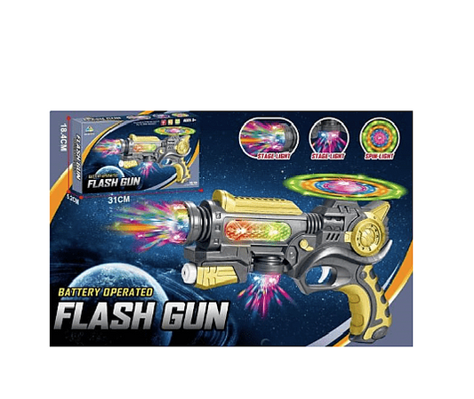 🔫🎶 Musical Combat Machine – Flash Toy Gun with Lights & Sound
