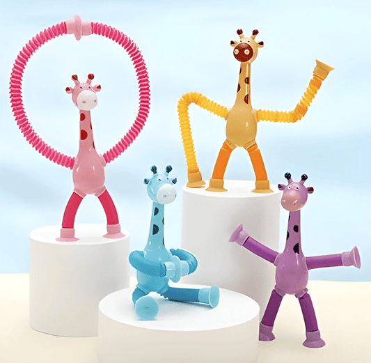 Novelty Sensory Flexible Giraffe – 19cm 🦒✨