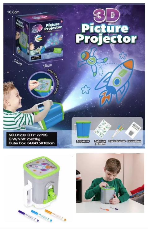 📽️🌈 Picture Projector – Storytime & Drawing Fun in Lights!