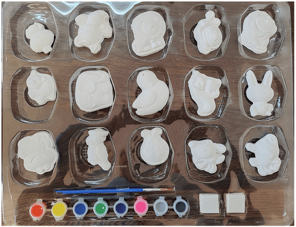 🎨🖌️ Plaster Painting Set – 24-Piece DIY Craft Kit